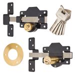 PREMIUM Gatemate® Security Long Throw Bolt For Garden Shed Gate Keyed Both Sides