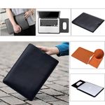 universal Slim Sleeve Leather Laptop Bag Stand Case Fit 11 13 14 15 inch Laptop