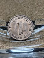 1938 D German 3rd Reich 1 Pfennig Coin Historical Artefact with Nazi symbol #003
