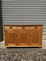 Mid-Century Sideboard Credenza Cabinet with Drawers Delivery Available 🚚