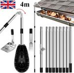 4M Gutter Cleaner Telescopic Roof Gutter Cleaning Tools Kit with Swivel Head