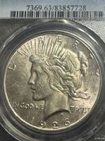 1926-s Peace Dollar, PCGS MS63, Better Date, Free Shipping