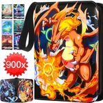 Pokemon Zip Trading Card Binder Folder -Holds 400/900 Cards Album Book Case Gift