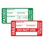 500 x Passed PAT Testing Labels & 50 x Failed PAT Testing Labels