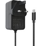 USB-C 5V 6A Power Supply for Raspberry Pi 5 27W 30W 5A Type C PSU Cable UK Plug