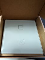 2 Gang Glass Light Switch Zigbee White (neutral required) Zigbee2mqtt & HA suppt