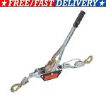 2 Ton Dual Gear Power Puller Heavy Duty 2 Hook Cable Puller Hand Winch