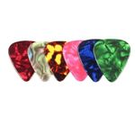 10x Celluloid Colourful Guitar Picks/Plectrums for Acoustic Electric or Bass UK