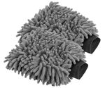 2 X Premium CHENILLE Microfibre Car Wash Mitt Soft Noodle Cleaning Detailing