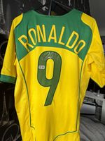 Ronaldo Brazil No.9 Signed Football Shirt - Beckett Witness Certified Original