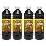 4x Bartoline Lemon Grass Lamp Oil Outdoor Fuel Oil Burning Torch Lamp Lantern 1L
