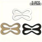 Racer Back Bra Clip Strap Holder Adjuster Cleavage Enhancer Oval Heart Butterfly