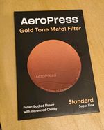 AeroPress Gold Stainless Steel Reusable Filter for AeroPress Standard