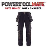 Blaklader 1998 Craftsman Trousers 4-Way Stretch X1900 Black Workwear Select Size