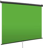 Retractable Green Screen Backdrop 75x79in Pull Down Chroma Key Streaming Studio