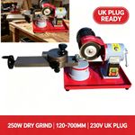 250W Dry Grind Circular Saw Blade Sharpener 120‑700mm 230V UK Plug Saw Grinder