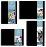 Artist Sketch Book Hardback Pad Spiral Bound 170gsm Cartridge Art Drawing Paper