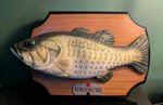 Vintage 1999 Gemmy Big Mouth Billy Bass Singing Fish Plaque Fishing Mount