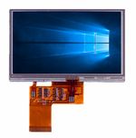 4.3''Inch 480×272 45 pins FPC 4-wire TFT LCD Display Touch Screen LB043WQ2-TD01