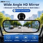 Rear View Mirror for Driving Test, Extra Second Interior Car Rearview Mirror...