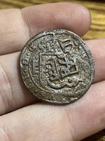 ATTRACTIVE 1619 8 Maravedis Spanish Colonial Old Coin Segovia Mint Counterstamp