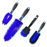 Oxford Brush & Scrub Set OX739 | Essential Motorcycle Cleaning Brushes Kit 4PC