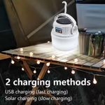 LED Solar Camping Light Solar Bulb Lanterns Rechargeable Portable Outdoor
