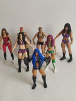 WWE Mattel Female Wrestling Figures Bundle Of 7 Sasha Banks The Boss Etc