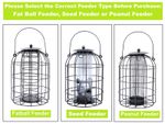 Garden Seed Peanut Fat Ball Wild Bird Feeder Hanging Squirrel Proof Garden Feed