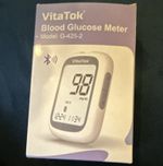 VitaTok G-425-2 Bluetooth Glucose Monitor Kit w/ Case, Strips & Lancing