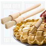 Wooden Pastry Brush Baking Basting,Dust,Glazing Cooking Bristle