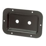Punched Metal Connector Dish Plate for 2 x 6.35mm Chassis Sockets Mono Stereo