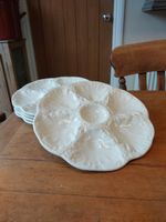  French GIEN white Oyster Plates