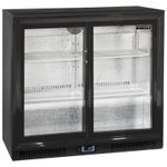 UNDERCOUNTER 2 SLIDING DOOR BEER PUB DRINK BOTTLE FRIDGE LOW ENERGY A RATED £639