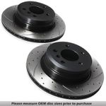 FRONT DRILLED GROOVED 300MM BRAKE DISCS FOR BMW 3 SERIES E46 318i 323 325i 00-05