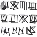 1 Pair Industrial Metal Table Legs Bench Frame Feet Heavy Duty Furniture Legs