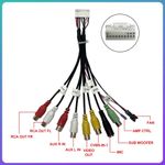 20 Pin Android Car Stereo RCA Adapter Audio Video AUX Cable Harness