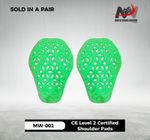 MOTORBIKE RIDER JACKET NEW VENTILATED PAD CE Level 2 SHOULDER SW-001 PROTECTORS