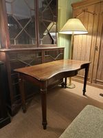 Antique Victorian Mahogany Serpentine Console Table Or Desk