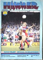 West Ham United V Crystal Palace - 1983/84 FA Cup 4R Replay - 31st January 1984