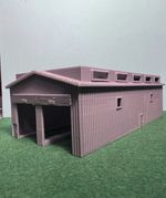 N Gauge 1:148 double Engine Shed Locomotive Depot Building model railway 