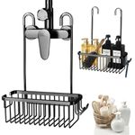 Shower Caddy Bathroom Storage Organiser With Hooks Hanging Tidy Rack Basket Bath