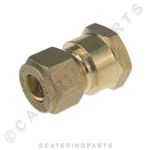 8mm COPPER COMPRESSION FITTING to 1/4" BSP FEMALE LP PIPE FITTING THREAD ADAPTOR
