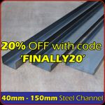 Mild Steel C U Channel Section 30mm 40mm 50mm 60mm 75mm 80mm 100mm 125mm 150m...