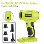 Cordless Jet Blower For Ryobi 18V Battery High Speed Airflow Tool Compact Portab
