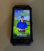 SkyCaddie SX500 Golf GPS with SkyCaddie original trolley mount