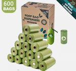 600 Dog Poop Bags Rolls Poo Waste Biodegradable Doggy Large Strong Thick Pet Eco