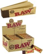Genuine Raw Tips Rolling Paper Roach Book Filter Original Unbleached Authentic 