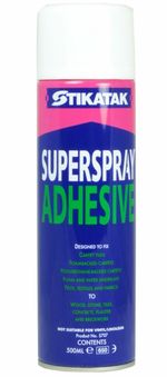 2 X Stikatak All Purpose Superspray Adhesive 500ml