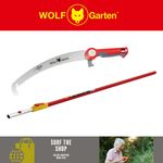 Wolf-Garten Multi-Change® PC370MSPRO Pruning Saw & ZMV4 Telescopic 4M Handle